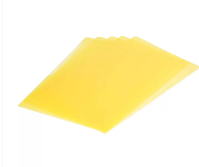 50-Piece Durable Clear folders, A4 size, Yellow Colour - DUCI2339-04