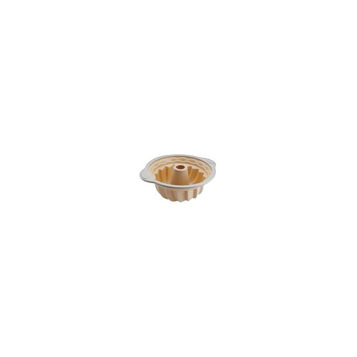 Royalford RF9802 Silicone Pound Cake Pan With Steel Frame - Savarin Baking Tin, Cake Pan - Aluminium Build With Premium Non-Stick Coating For Easy Release & Clean-Up - Oven Safe Cake Mould - 29X24.7 C