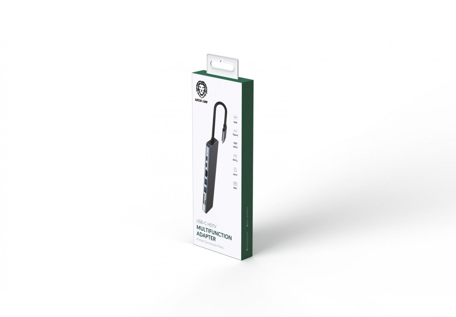 Green 12 in 1 USB-C Hub 4K - Gray