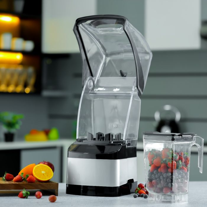 Sound Proof Digital Blender, LED Timer, 2L Jar, GSB44084 | Nine Preprogrammed Function | 1800W Blender For Flavored Milk, Smoothie, Sorbet, Etc