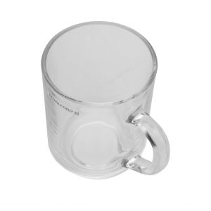 Royalford 210Ml 3 Pcs Glass Mug With Handle - Glass - Clear