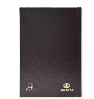 FIS A5 Bonded Leather Russian Diary 2024 (Russian/English) Burgundy - FSDIRUB0124BU