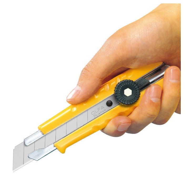 Olfa L-1 Heavy Duty Knife Cutter with a Snap off Blade - 18mm