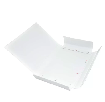 FIS PP Document Bag With Elastic Band, White Color, F/S (210 x 330 mm) Size - FSBD1210WH