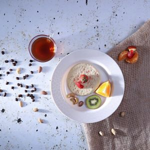 Royalford 10" Melamine Dinner Plate - Melamine - White