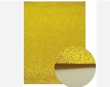 Glitter Eva Normal Foam A4 Single Sheet with Sticker, 21x29cm 2mm - Golden Color