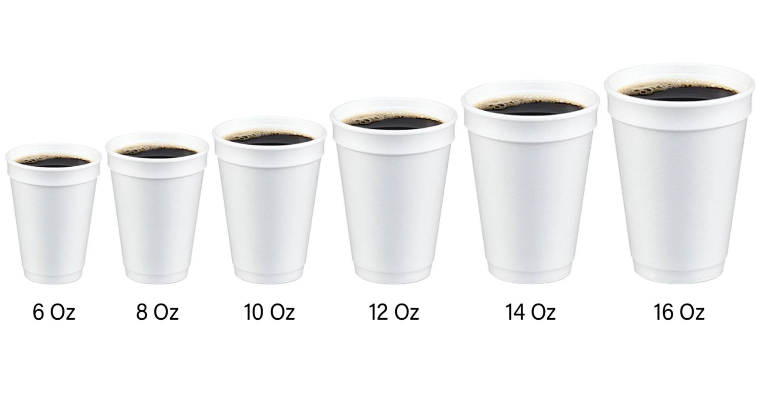 Foam Cups 1000 Pieces