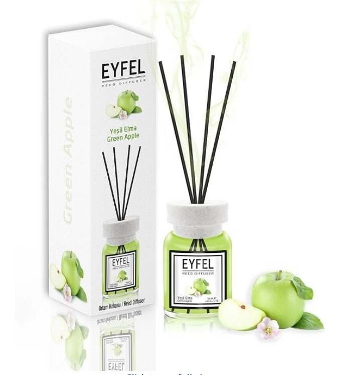 Eyfel Reed Diffuser 120ml - Green Apple