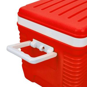 Royalford Insulated Ice Cooler Box 32Ltr - Plastic - Red - 32 LITER