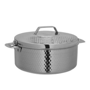 Royalford Re Hammerd Hot Pot - Stainless Steel - Silver - RF10539
