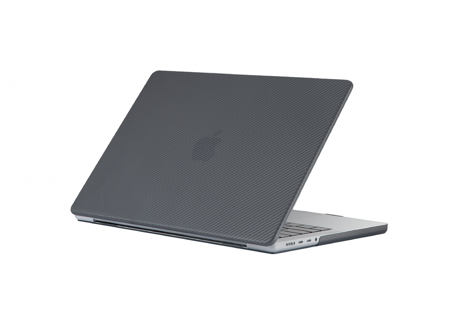 Green Carbon Fiber Grain Ultra-Slim Hard Shell Case for Macbook Pro 13" 2020 - Black [