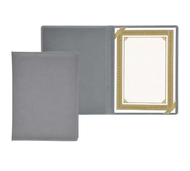 FIS Italian PU Certificate Folders with A4 Certificate and Gift Box - FSCLCERTPURGY