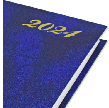 FIS Diary 2024 English (Friday & Saturday Combined) A5, Blue - FSDI91E24BL