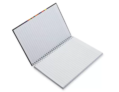 FIS Pack Of 5 Spiral Hard Cover Notebook, 96 Sheets A5 Swan Design 3 -FSNBSHCA596-SWA3