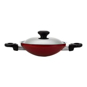 Prestige Appachatti with Lid - Non Stick - Red - 20 cm