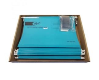ELFEN 927 DELUXE SUSPENSION FOLDER FULLSCAPE SIZE PACK OF 50 PIECES COLOUR BLUE
