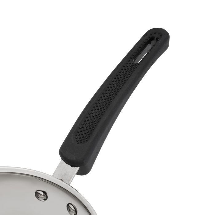 14cm Stainless Steel Saucepan, Induction Base, RF11121 | Stainless Steel Kitchen Cookware | Heavy-Gauge Tri-Ply Base Saucepan With Pouring Spout & Comfortable Handle