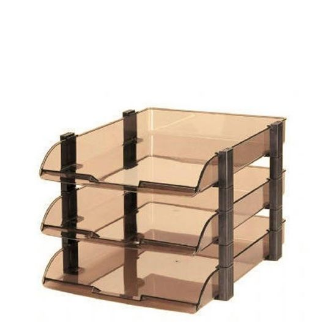 OMEGA EXECUTIVE SMOKE COLOR 3 LAYER PAPER TRAY