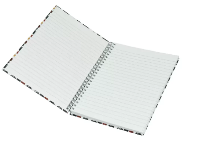 5-Piece Light Spiral Hard Cover Notebook, Single Ruled, (100 Sheets), A5 Size - LINBSA51703