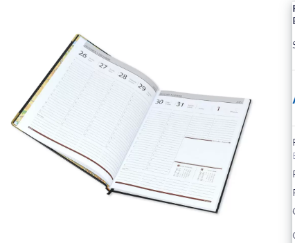 FIS Executive Diary 2023 English/French (1-Week at a glance) Blue - FSDI35E23BL