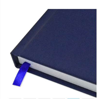 FIS Agenda Diary 2024 (English) 1-Side Padded, Gold Corners, Blue - FSDI75EVG24BL