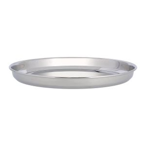Royalford 29CM Bidding Thali - Stainless Steel - Silver
