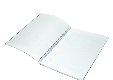 FIS Spiral PP Soft Cover Notebook, French Ruling, 100 Sheets, A4 Size, Black Color - FSNBSA4FRPPBK