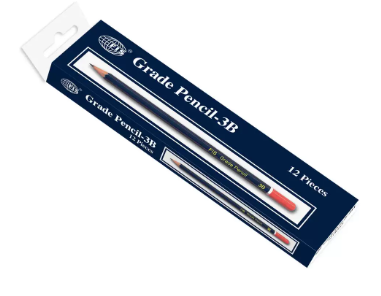 Box of 12 Packs 3B Grade Pencil Set Blue/Red - FSPE3B