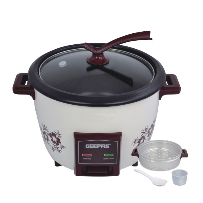 1.5 L Electric Rice Cooker With Steamer | 500W | Non-Stick Inner Pot, Automatic Cooking, Easy Cleaning, High-Temperature Protection - Make Rice & Steam Healthy Food & Vegetables | 2 Years Warranty