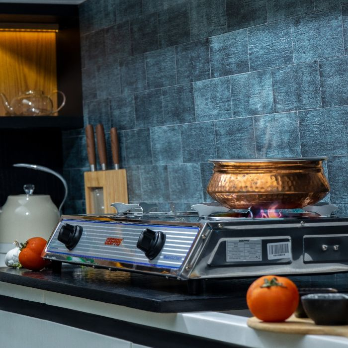 Automatic Ignition System Stainless Steel Gas Cooker GGC31033 Geepas