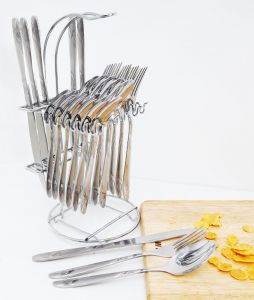 Royalford Cutlery Set 24 Pcs - Stainless Steel - Silver - RF2087-CS24