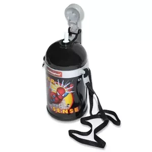Spiderman Black/Silver Thermo Water Bottle - TGWZSP2ST-934
