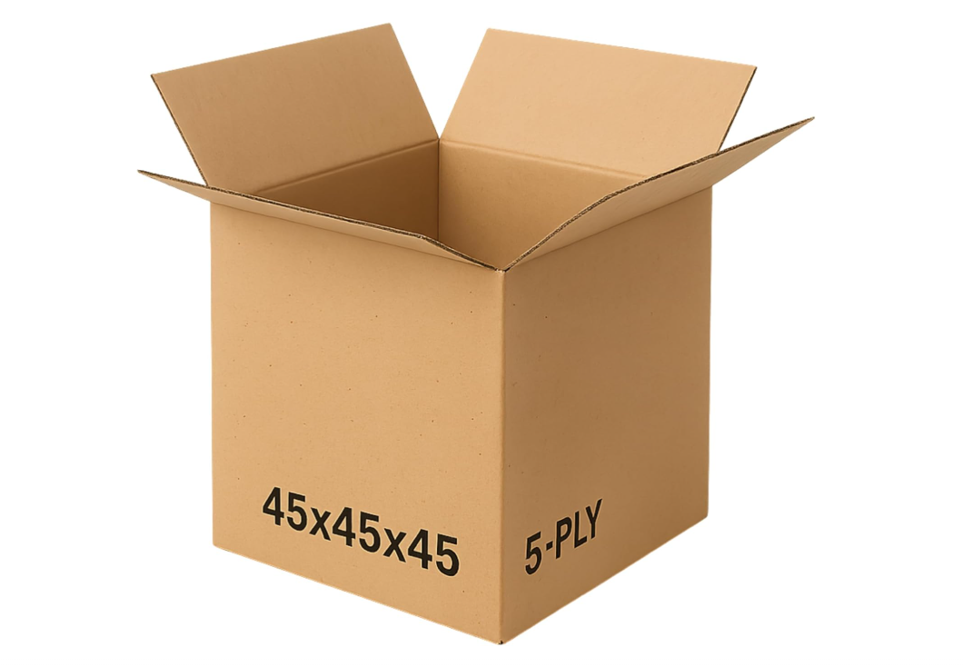 [{"value":"Corrugated Cardboard"},{"value":"Carton / Box 45x45x45cm"},{"value":"5 ply"},{"value":"cardboard box"},{"value":"empty cardboard box"},{"value":"45x45x45cm"},{"value":"corrugated box"},{"value":"plain box"},{"value":"shipping"},{"value":"shipping carton box"},{"value":"shipping empty box"},{"value":"storage box"},{"value":"5ply cardboard box"}]