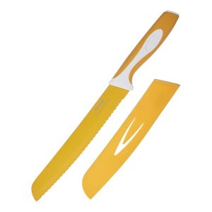 Prestige Bread Knife 8 inch - Stainless Steel - Yellow