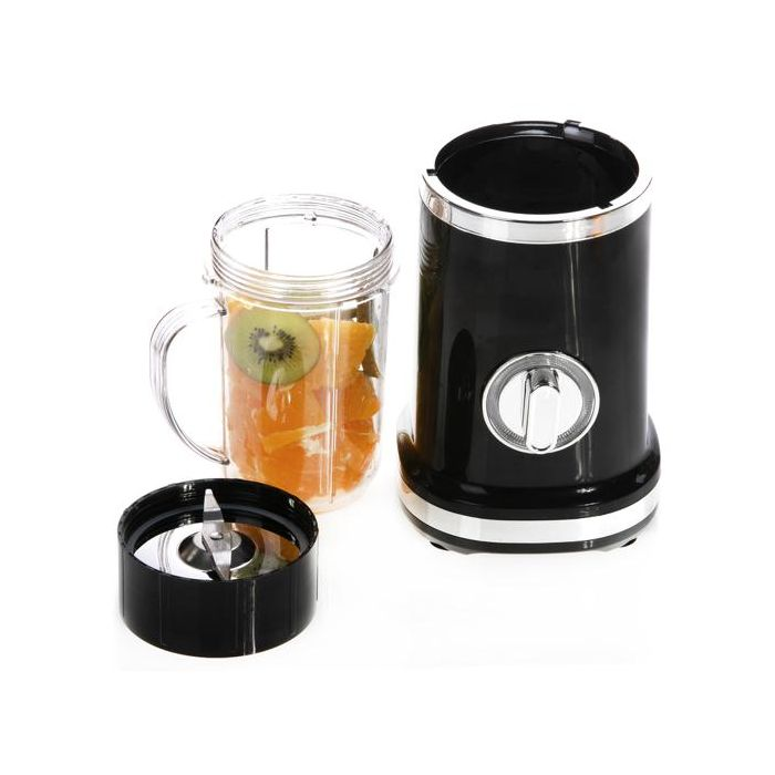 Geepas 380W Multifunction Blender - Smoothie Milkshake Maker | Mini Electric Travel Blender For Protein Shakes | Overheat Protection, Leak-Proof Lids - 2 Years Warranty