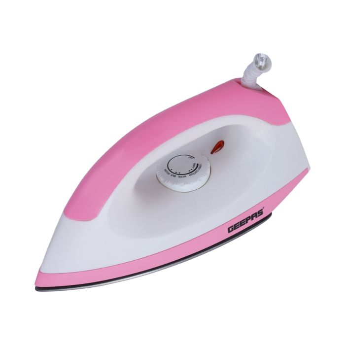 Geepas GDI7782 1200W Dry Iron - Non-Stick Coating Plate & Adjustable Thermostat Control | Indicator Light With ABS Material | 2 Years Warranty