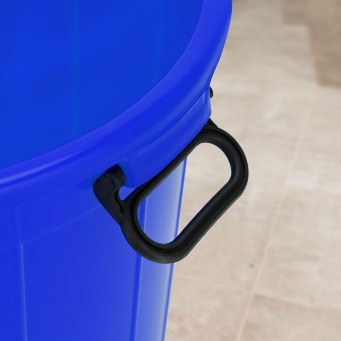 Plastic Drum With Lid, Laundry Hamper With Handles, RF10721 | 40L Washing Bin, Dirty Clothes Storage, Bathroom, Bedroom, Closet, Laundry Basket