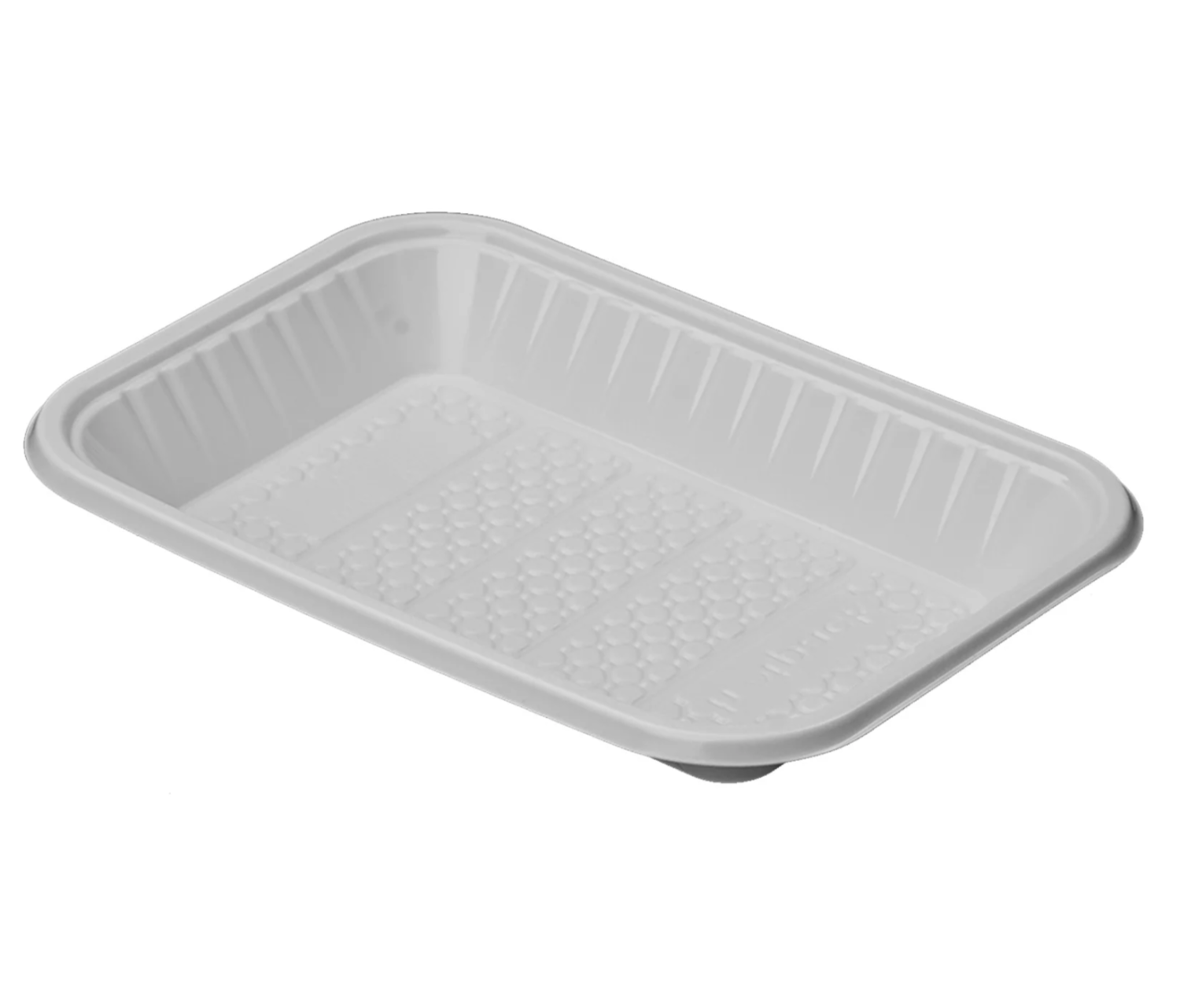Plastic White Rectangular Trays(10 Kg)(1 Kg)