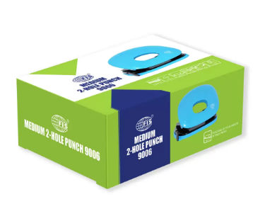 FIS 2 Hole Punch 20 Sheets Capacity, Pink/Black Color - FSPU9006PIBK