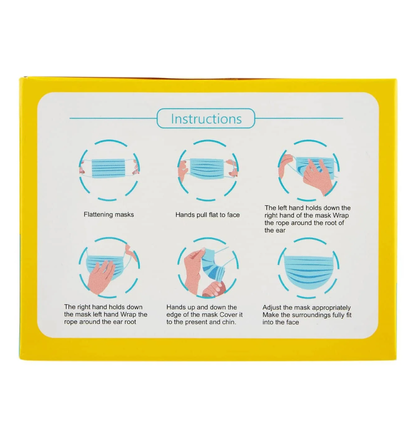 Kids Face Mask 3 Ply Non Woven with Ear Loop (5 Designs in one Box) 50 Pieces