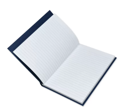 Pack of 5 Pieces 2 Quire Hard Cover Single Ruled Notebook, Size A5 Dark Blue