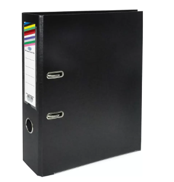 Pack of 24 Pieces Box File Folder With Fixed Mechanism Lock, 210x330 mm Black