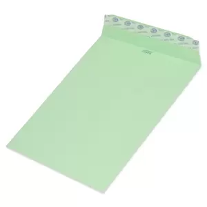 FIS Pack of 50 Pastel Color Envelopes, 80 GSM, Peel & Seal, Size 7.5 X 5 Inch, Color Green