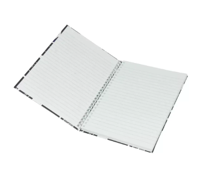 5-Piece Light Spiral Hard Cover Notebook, Single Ruled, (100 Sheets), A5 Size - LINBSA51604