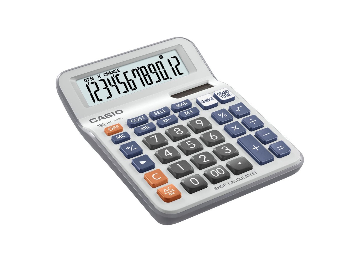 Casio Shop Calculator 12 Digit No.Mc-12M Multicolour