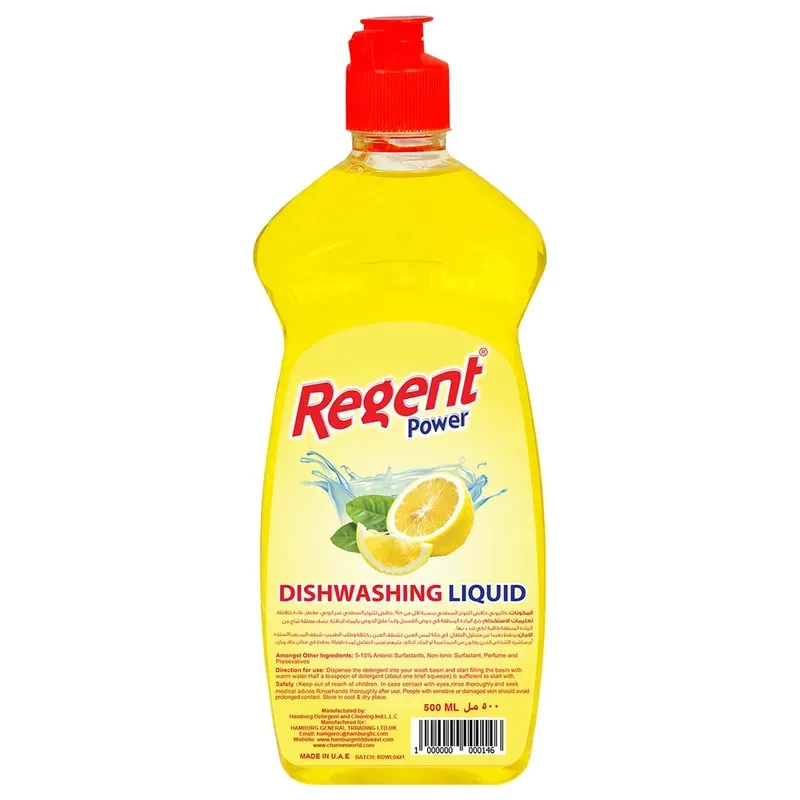 Regent Power Dishwashing Liquid Lemon 500 ml
