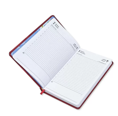 FIS Diary 2024 (Arabic/English) Maroon, A5 - FSDI23AE24MR