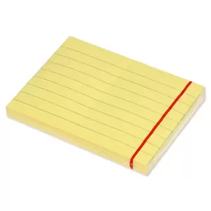 FIS Sticky Note Paad, 3X4 inches, Pack of 12, Ruled Pastel Yellow -FSPO3X4RPYL