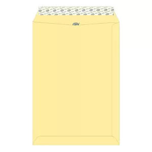 FIS Laid Paper Envelopes Peel & Seal, Pack of 50 Pcs. Cream Color, C4 (324 x 229 mm), 100 GSM - FSEE1027PBCR50