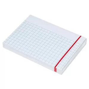 FIS Sticky Note Pad, 3X4 inches, Pack of 12, 5Mm Ruled Pastel White -FSPO3X4R5MPWH